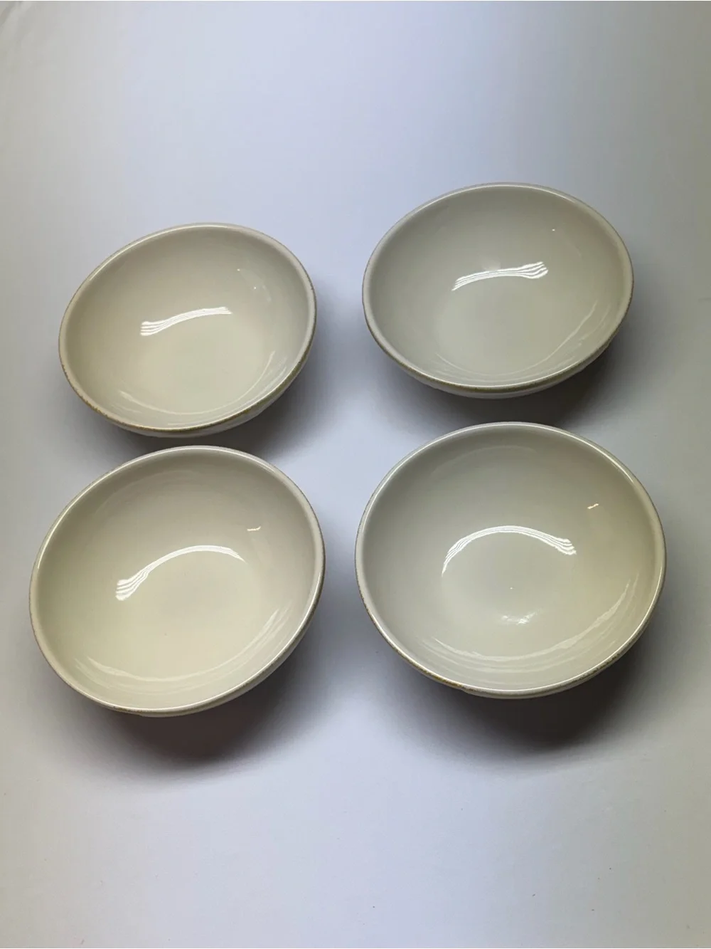 Pfaltzgraff Garland Spruce Soup Cereal Bowls Set of 4 Discontinued Stoneware